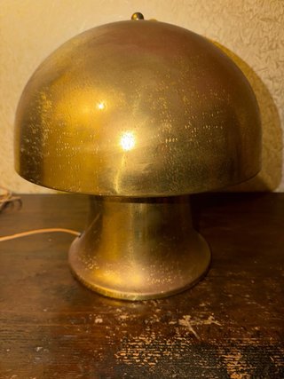 Lampada Frigerio Notturno Anni '70 Oro