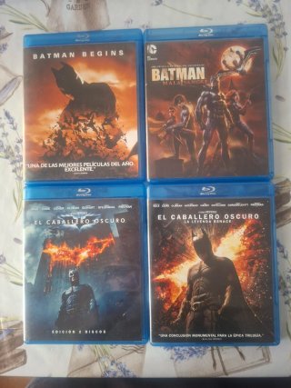 Pack Batman de Nolan + Batman animacion blu-ray