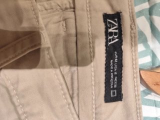 Pantalón chino Zara Beige