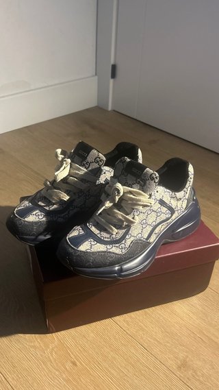 Zapatillas Gucci Rhyton Beige/Azul