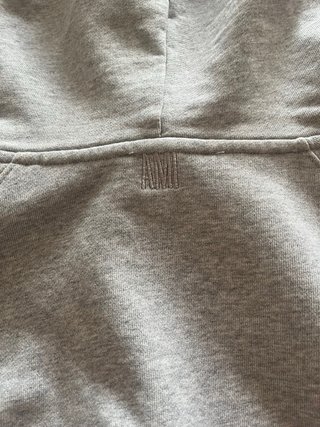 Sudadera con cremallera Ami Paris Gris Talla M