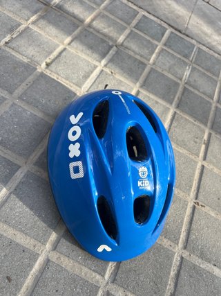 Casco de bicicleta infantil azul