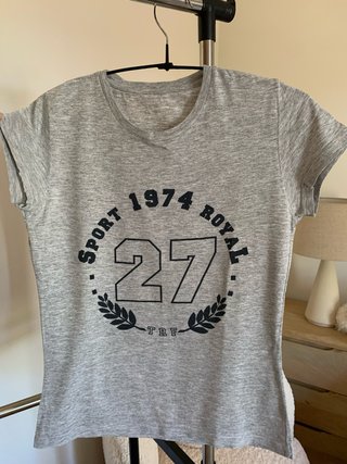 Camiseta algodón gris Sport 1974 Royal