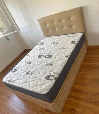 Canape Arcon Abatible Madera Maciza - 135x190 cm