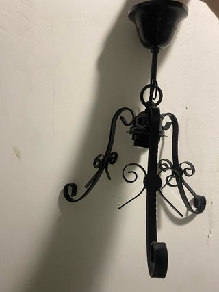 Lámpara Colgante de Hierro Forjado