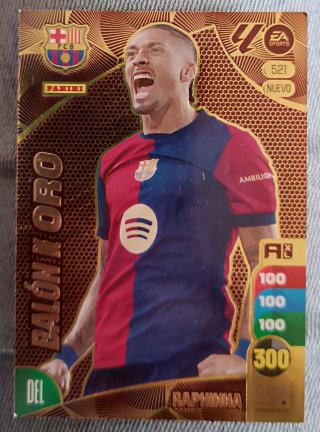 Cromo Raphinha Adrenalyn Balón de Oro 24/25