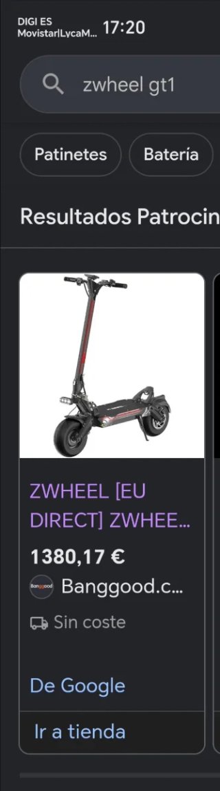 Patinete eléctrico  zwheel gt1