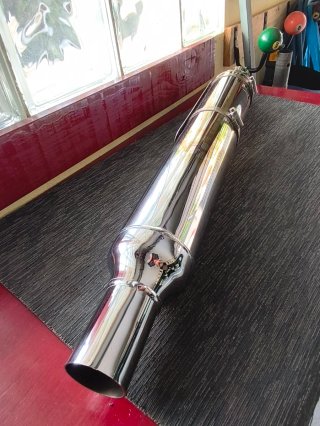 Tubo de escape para moto Custom o Racer de 45 m/m