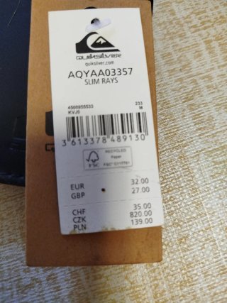 Cartera Quiksilver Hombre Negra