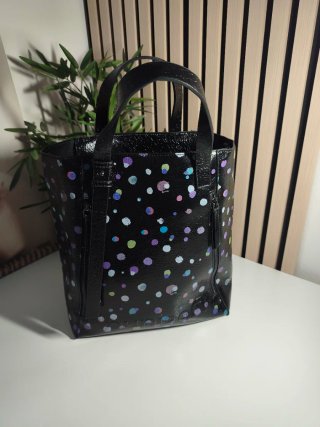 Bolso Desigual Negro con Lunares Multicolor