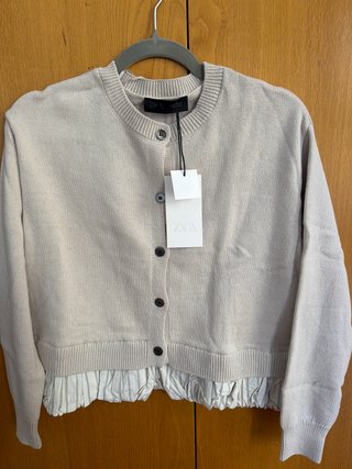 Cardigan Zara beige talla M nuevo