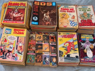 Gran lote de más de 400 cómics, acepto ofertas.