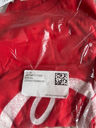 Camiseta Coca-Cola H&M Talla 4XL Roja/con etiqueta