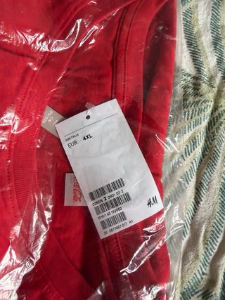 Camiseta Coca-Cola H&M Talla 4XL Roja/con etiqueta