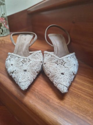 Sandalias Zara beige