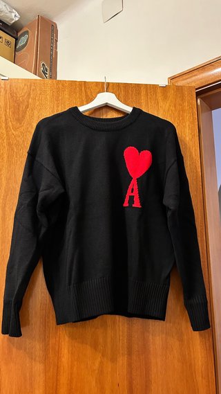 Imitación Jersey AMI Paris Corazón Rojo