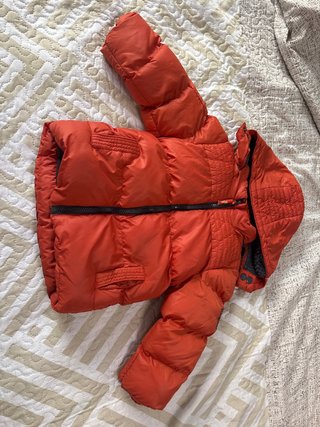 Abrigo Infantil Acolchado Naranja