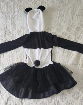 Disfraz de Oso Panda con Tutú Talla 5-6 años
