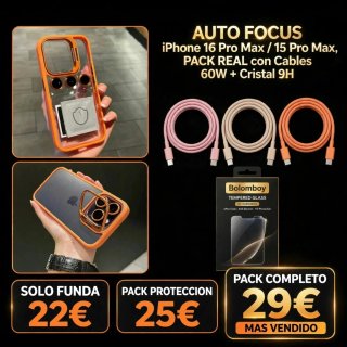 Funda Naranja iPhone 16 Pro Max