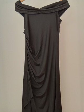 Vestido Largo Negro Elegante Fluido