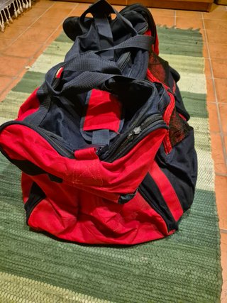 Borsone Spalding nero e rosso