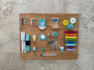 Tablero Sensorial Montessori de Madera