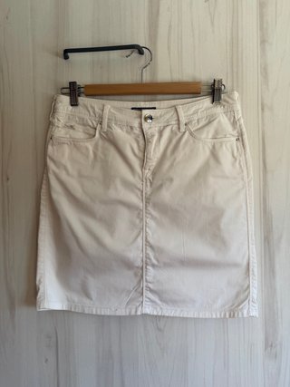 Falda Tommy Hilfiger blanco crudo