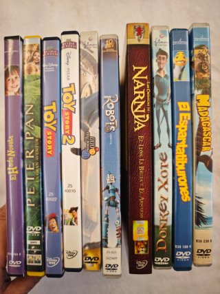 Lote 8 Películas DVD (Español/Inglés)