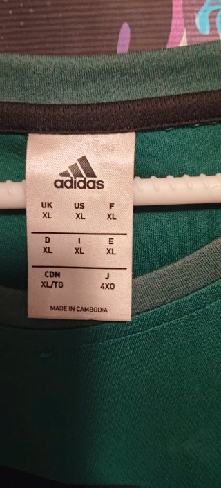 Camiseta Adidas Verde Talla XL
