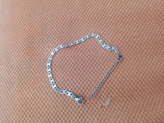 Pulsera eslabones plata hombre