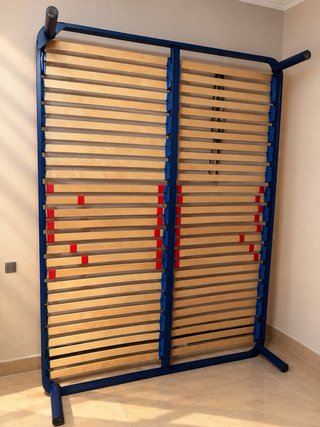 Somier de Matrimonio con Estructura Azul