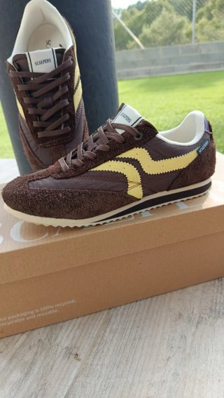 Zapatillas Scalpers Marrones y Amarillas