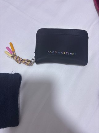 Monedero Paco Martinez negro multicolor