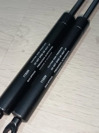 Pistones de gas para canapé 1150N (Pareja)"