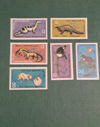 Francobolli Vietnam del Nord 1965 (Fauna)