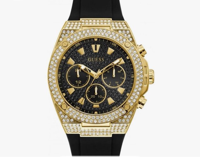 Reloj Guess Negro y Dorado