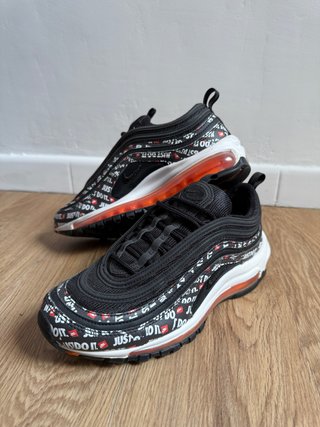 Nike Air Max 97 Just Do It Negro Naranja
