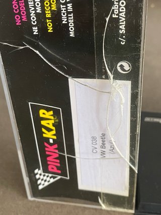 Coche Slot VW Beetle Azul Pink-Kar CV038