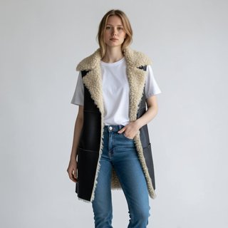 Chaleco Zara Mujer Negro