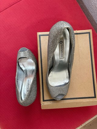 Sandalias de fiesta plateadas