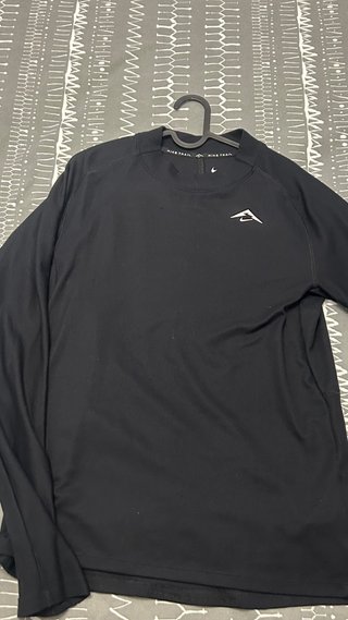 Camiseta Nike Trail Negra Manga Larga