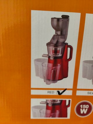 Exprimidor Lento Rojo 150W
