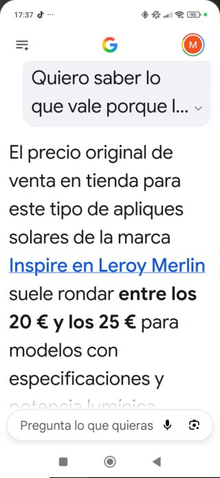Foco solar Malibu LED 30W 300 lúmenes