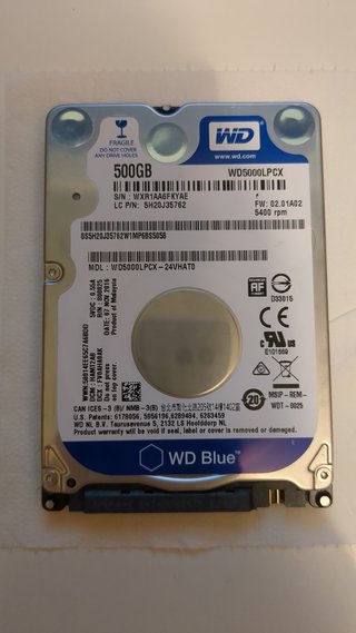 Disco Duro WD Blue 500GB 2.5"