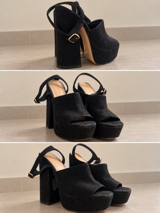 Tacones Negros con Plataforma