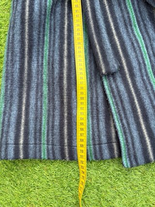 Bata de Hombre Azul con Rayas Verdes Talla M