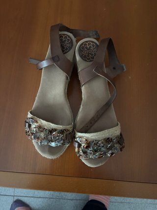 Sandalias Porrone Marrones Talla 38