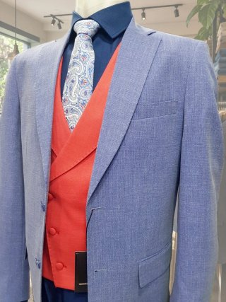Americana Azul Celeste Talla 48