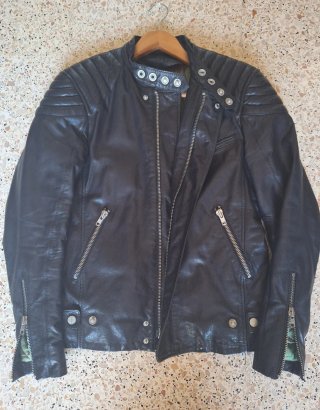 Cazadora Biker de Piel Dondup