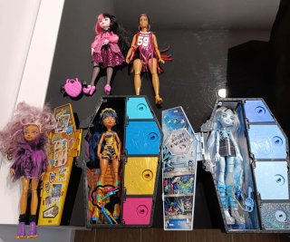 Lote de 5 Muñecas Monster High/Barbie